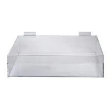 Acrylic Slatwall Tray, 16"W x 8"D x 4"H