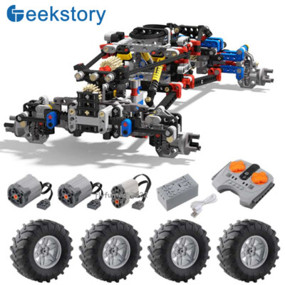 4WD Off-road RC Climbing car with suspension Technical Building Blocks for le*go