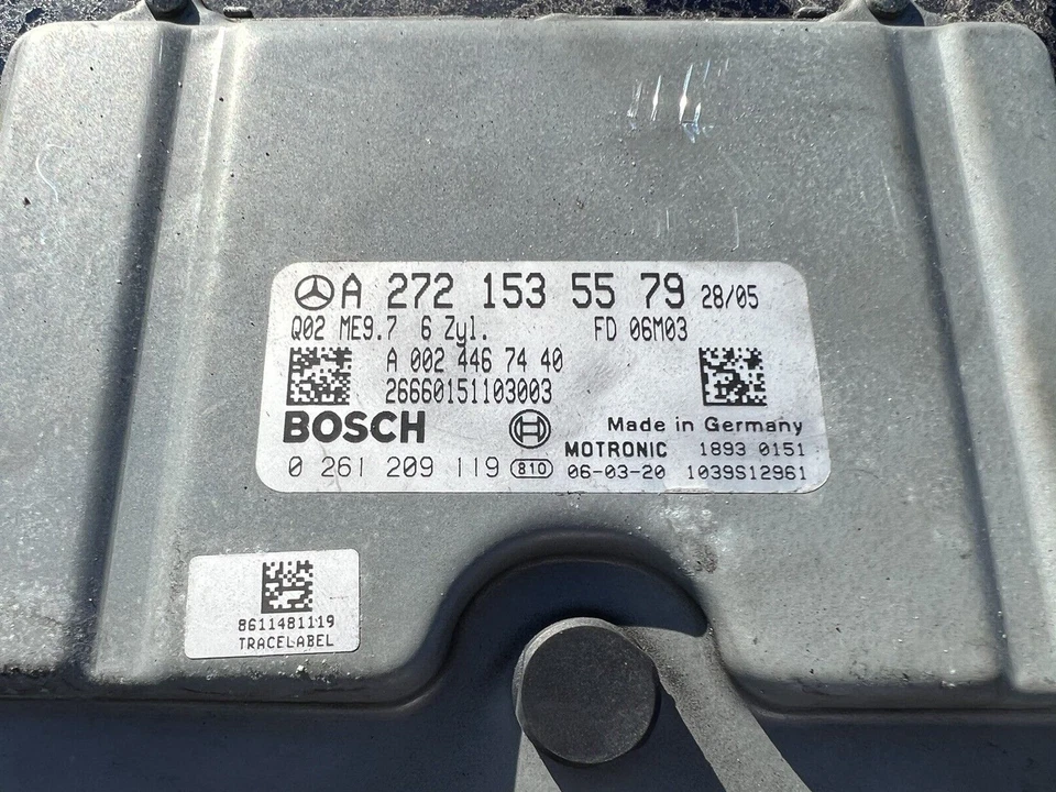 2006-2008 MERCEDES R350 ML350 ENGINE CONTROL MODULE ECU ECM A2721535579 - Bild 3 von 4