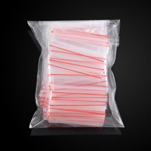 Bolsa de almacenamiento de embalaje resellable con cremallera de plástico transparente pequeña 100/200/500/1000 - Imagen 4 de 4