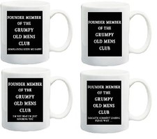 Personalised Grumpy Old Men Mugs, Personalised Grumpy Old Mens Club Mugs