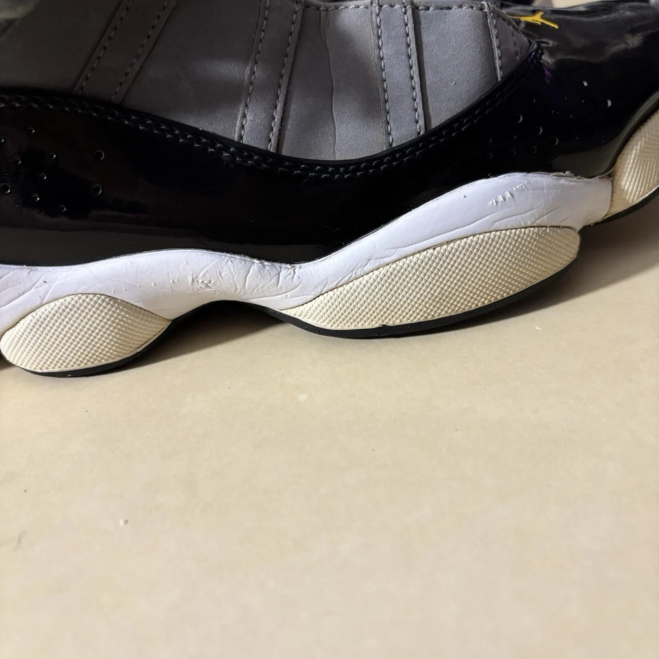 Nike Jordan 6 Rings Men Size 10.5 Sneaker Shoes Smoke Gray Black Red 322992-022 - Image 2 of 4