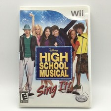 High School Musical: Sing It (Nintendo Wii) Complete w/ Manuals, Poster - Tested