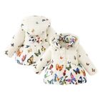 Toddler Baby Girls Kids Winter Warm Hooded Coat Butterfly Jacket Outerwear