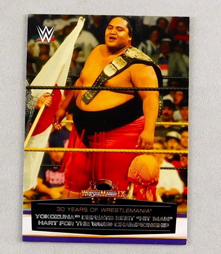 Yokozuna WWE Wrestling Trading Card Topps Wrestler Champion
