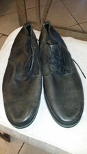 WALK-OVER Vibram USA Made Men Black Leather Heavy Shoes SZ 13 M $299 Rare