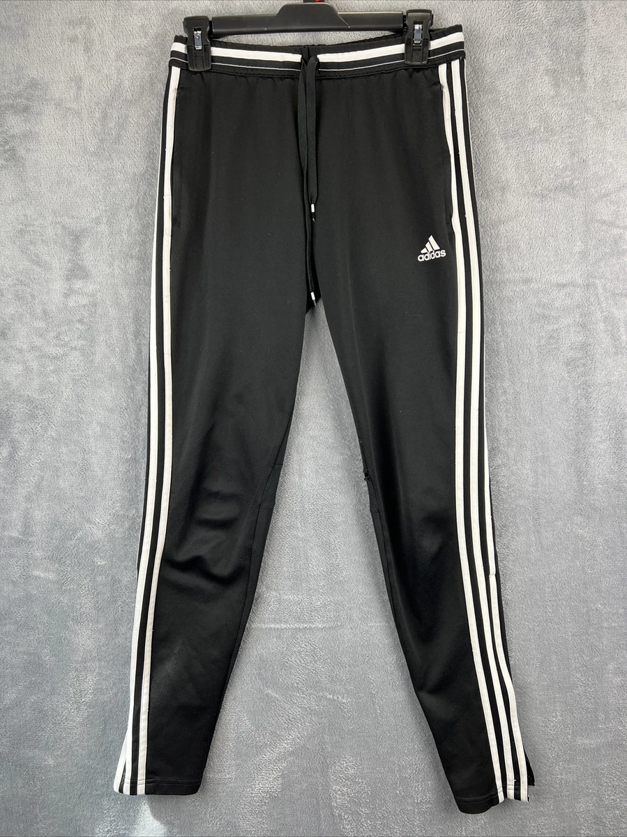 Adidas Track Pants Womens Medium 8 10 Black Soccer Pockets Zip Ankle  Sweatpants