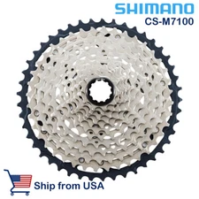 Shimano SLX CS M7100 12 Speed Micro-Spline Cassette - Black/Silver 45T