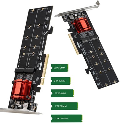 2Gbps Expansion Adapter PCIE dual M.2 expansion card PCI E Sata Card Controller
