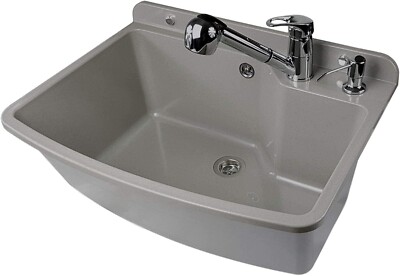 Sink with Pull-Out Fitting, 61 x 44 x 23.5 cm