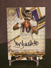 2024 Topps Resurgence White Geometric Prizm Auto #10/15 Troy Smith JERSEY MATCH!