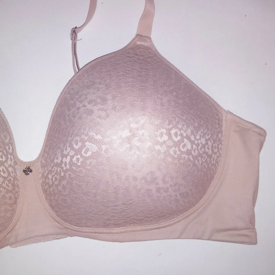 Sujetador Breezies 48D Beige Leopardo Encaje Inalámbrico Foto 3 de 4