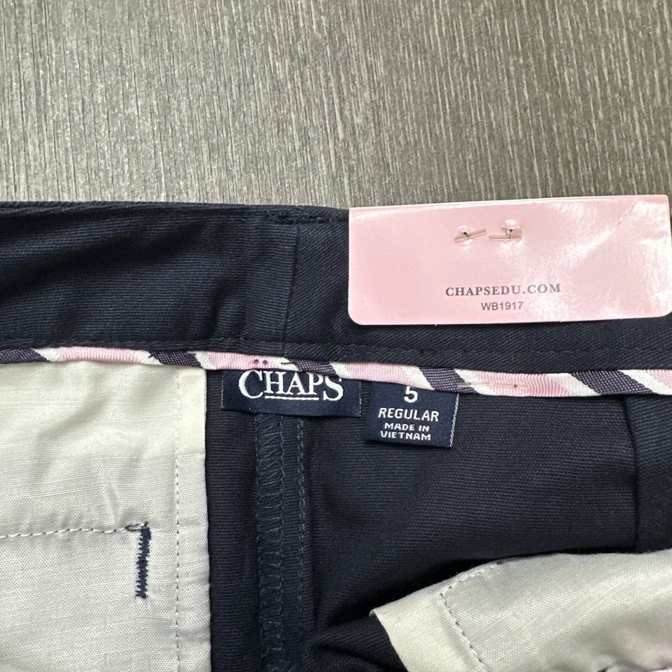 Pantalones Cortos Chinos Chaps Azul Marino Niñas Talla 5 Aprobados Ropa Escolar Foto 4 de 4