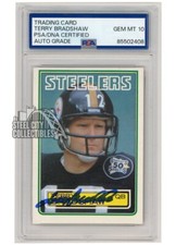 Terry Bradshaw 1983 Topps Autograph Card #358 PSA/DNA 10