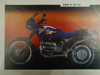 BMW R 80 GS - Promotion leaflet, Werbeblatt,Pubblicità-Original