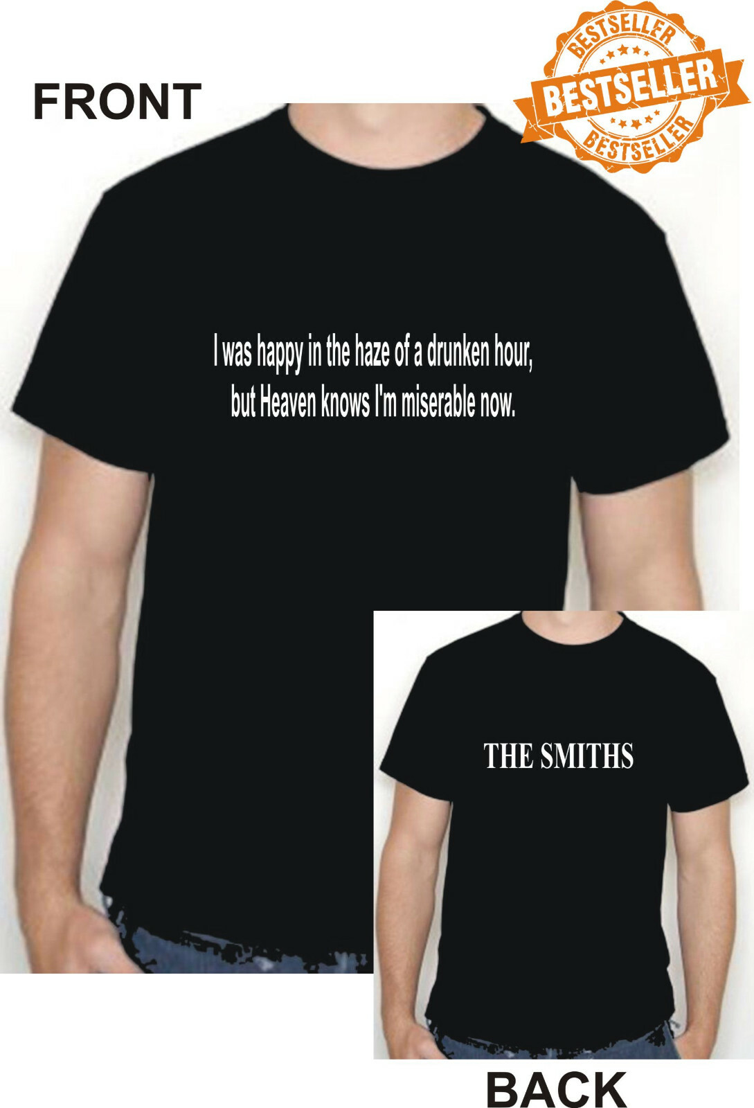The Smiths Morrissey T Shirt Lyrics I Was Happy In The Haze Size Xx Large Ebay