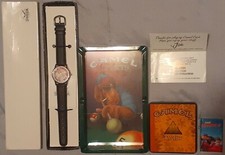 Vintage! Camel Ashtray, Butane Lighter, Watch, Tin, & Camel Cash Thank You Card!