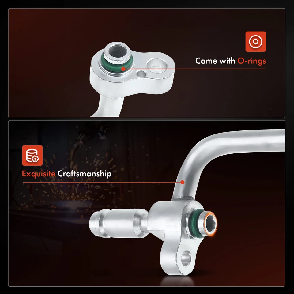 Línea de descarga de manguera de aire acondicionado para Hyundai Tucson 2005-2009 Kia Sportage alta presión Foto 3 de 4