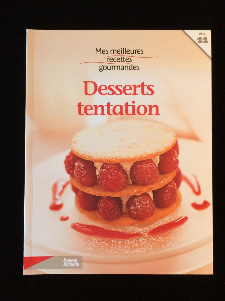 # Livre de RECETTES GOURMANDES - DESSERTS TENTATION - Femme Actuelle vol 11 - Photo 1/1