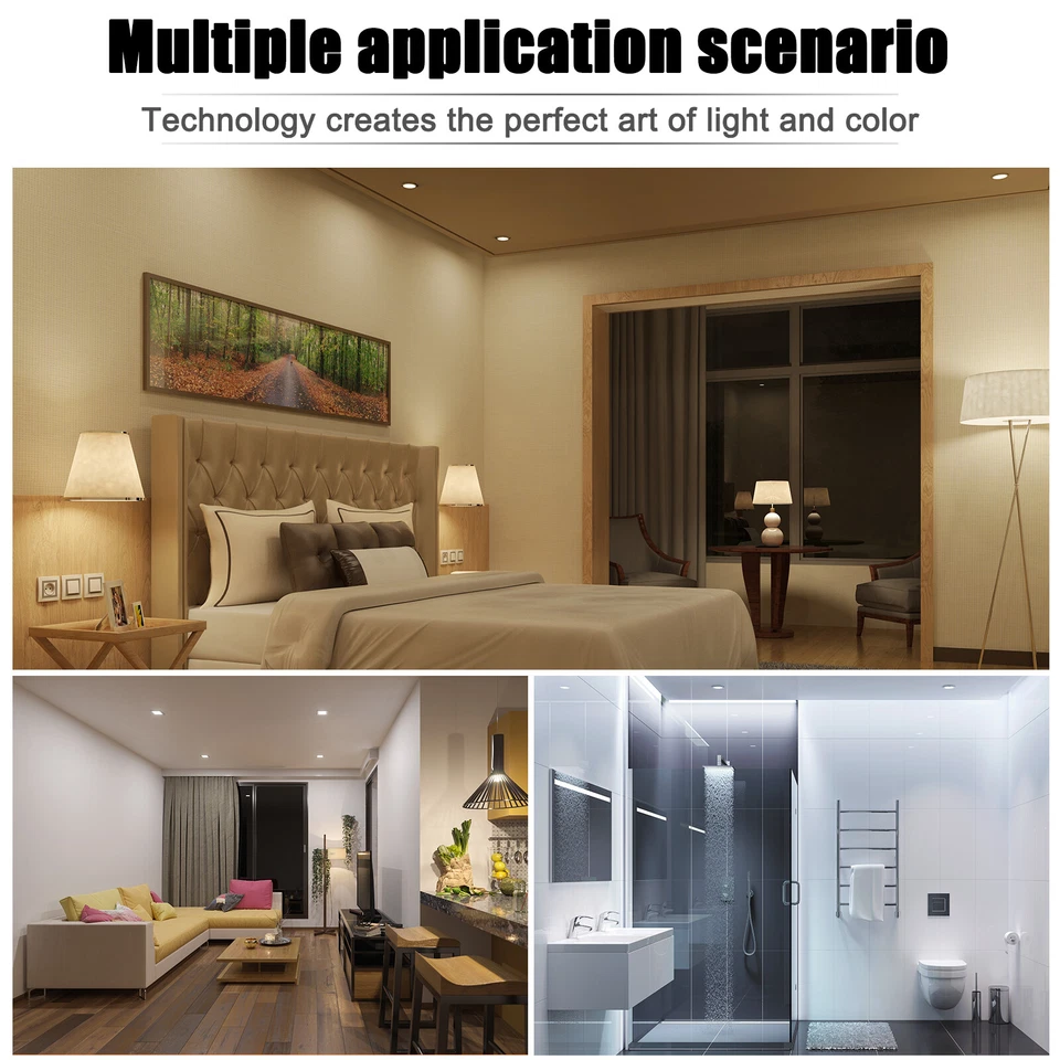 LED Einbaustrahler 4W 6W Decken Leuchte Flach Strahler Dimmbar 230V Einbau Spot - Bild 4 von 4