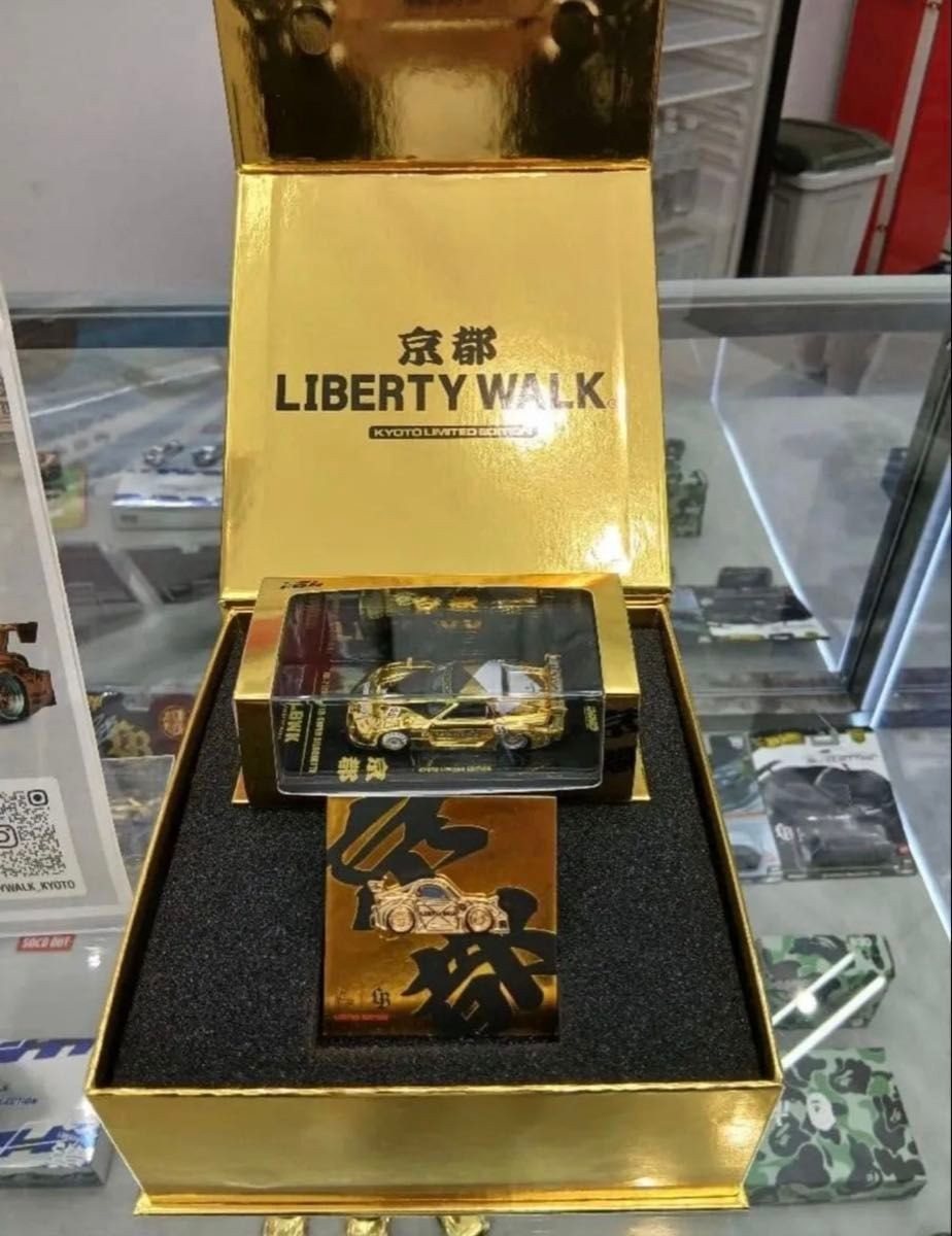 Liberty Walk Kyoto Limited Box Inno64 Mazda RX-7 Pin & T-shirt L