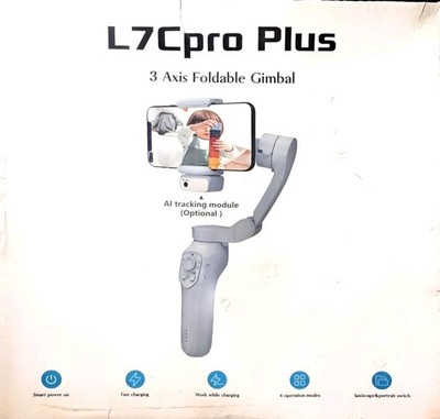 L7CPro Plus 3-Axis Foldable Smartphone Gimbal Stabilizer   New Sealed