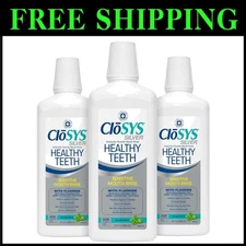 Fluoride Oral Rinse - Strengthens Teeth, Minty Fresh Breath, Pack of 3, 32 Fl Oz