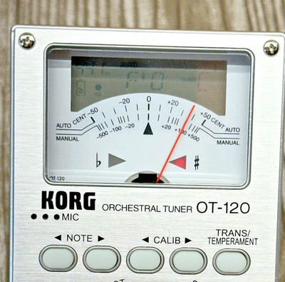 Korg OT-120 Orchestral Tuner w Pouch   Digital Chromatic Tuner   Tested Working