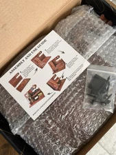 VEIYAILU Wood Phone Docking Station Bourbon Brown, Desk or Nightstand