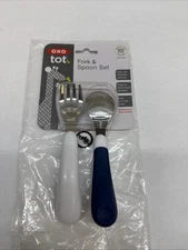 Oxo Tot Fork n Spoon Set Navy