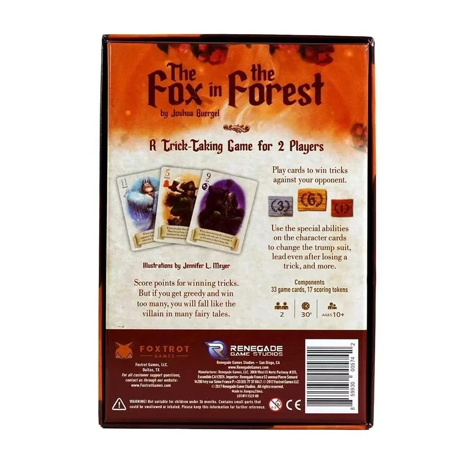 The Fox in The Forest Cards Game Set for 2 Player Puzzle Party Game Easy Carry - Image 2 of 4