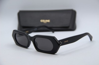 Celine Black Designer Sunglasses Celine Triomphe CL40304U 01A Sunglasses - US main image 4