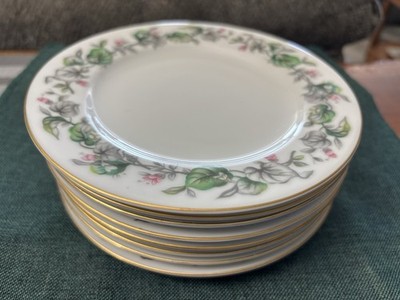 8 Craftsman/Kyoto Japan Bread/Dessert 6 1/2''  PLATES Fairy Blossom/ Regalia #173