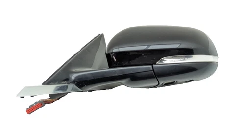 10-15 Jaguar XF X250 Front Left Driver Side Rear View Door Mirror Black Oem