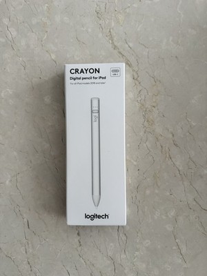 Logitech Crayon   Digitaler Eingabestift / Pencil für iPad | USB-C | Silber