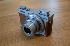 Canon PowerShot G9X Silver/Brown Camera For Parts