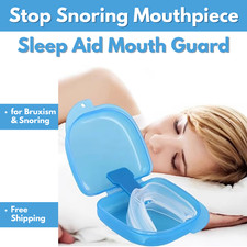 Stop Snoring Mouthpiece Sleep Apnea Guard Bruxism Anti Snore Pure Grind Aid Tray