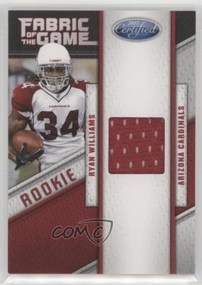 2011 Certified Rookie Fabric of the Game 9/250 Ryan Williams #20 RC 04uj