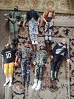 Vintage G.I. Joe Action Figures Hasbro 12" Poseable Dolls Male Men Lot