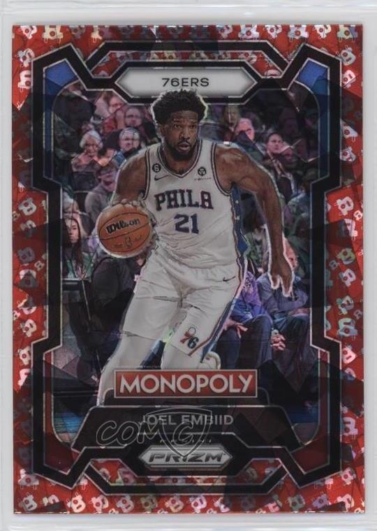 2023-24 Panini Prizm Monopoly Free Parking Prizm Joel Embiid #69 5i3