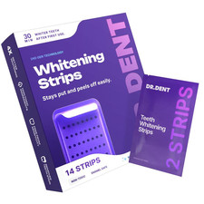 DRDENT Purple Teeth Whitening Strips - 7/21 Whitening Sessions - Safe for Enamel
