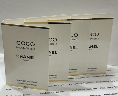 4x CHANEL COCO MADEMOISELLE EDP 1.5ml .05fl oz x 4 pc PERFUME