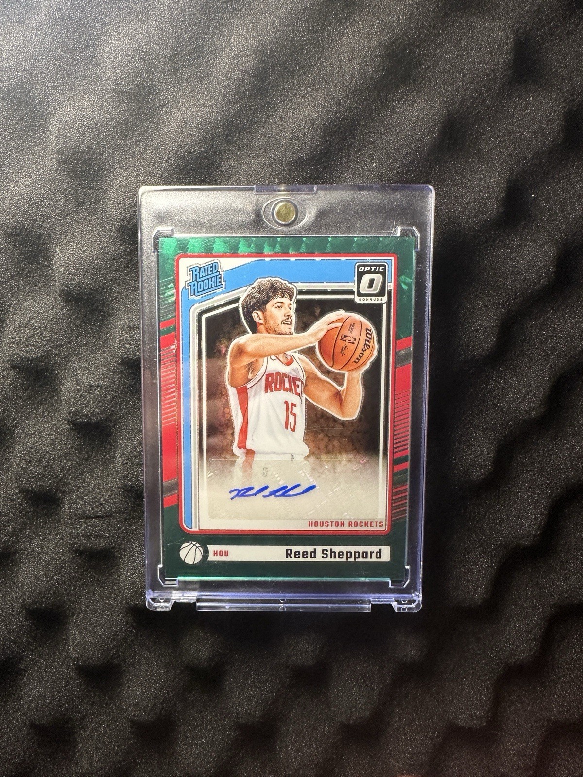 2024-25 Donruss Optic #302 REED SHEPPARD FOTL EXCLUSIVE GREEN AUTO /7 !!!