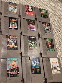 Huge NES 50 Game Lot Super Mario Tetris 1943 Blaster Master Rad Racer
