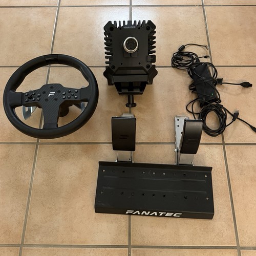 Fanatec CSL DD 5NM Racing Wheel Bundle w/ Pedals, Wheel, Desk Mount Ready2Race