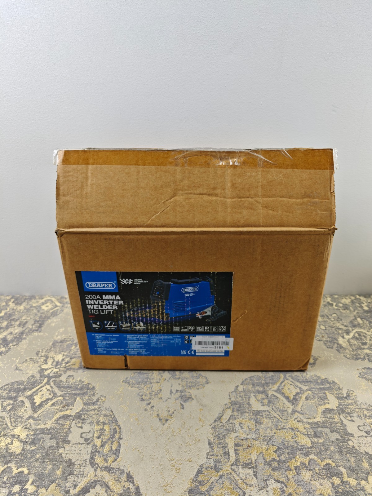 Draper 70011 MMA Inverter Welder with TIG-Lift, 200A Blue and Black One Size