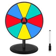 Pionites Prize Wheel 8 INCH Tabletop Roulette 8 inches, 8'' Multicolor