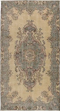 3'8" x 6'9" Vintage Hand Knotted Area Rug Traditional Oriental Wool Carpet