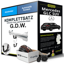 Für MERCEDES GLC SUV Typ X254 Anhängerkupplung abnehmbar +eSatz 13pol 06.22- Kit
