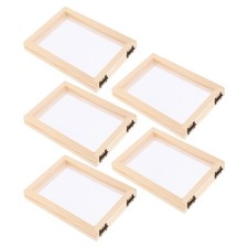 10 pcs Papermaking Wooden Mesh Mold Frames, Craft Set for Making